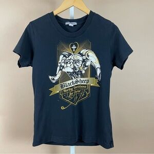 Port Authority Medium Black Sheep Harley Davidson For Christ Graphic Tee